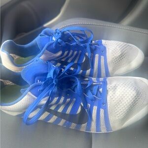 Nike White and Blue Performance Training Shoes